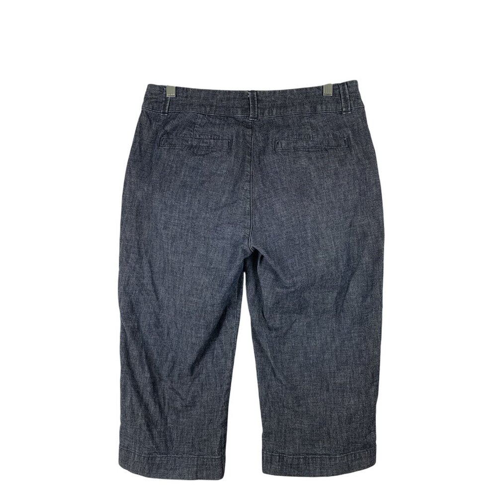 Coldwater Creek Women's Denim Capri Pants Size 8 Medium Blue Cropped Casual - Picture 2 of 11